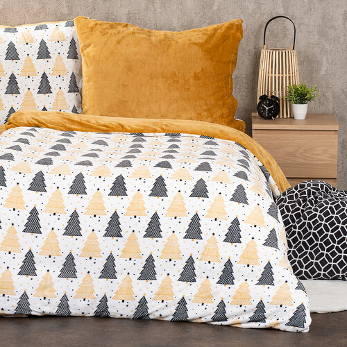 4Home Božično posteljnina iz mikroflanela Nordic winter, 140 x 200 cm, 70 x 90 cm