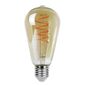 Rabalux Dekorativní LED filament žárovka s točeným vláknem, jantarová, E27, ST64, 4 W, 300lm