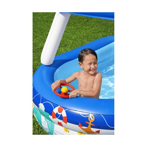 Bestway Aufblasbares Planschbecken Captain Family, 213 x155 x 132 cm