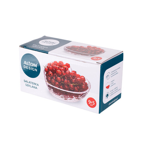 Altom Zestaw szklanych misek Heart, 9 cm, 6  szt.