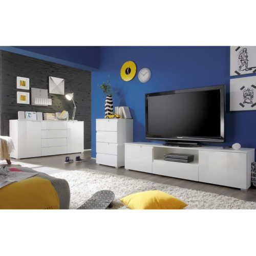 Szafka SPICE, błyszcząca biel