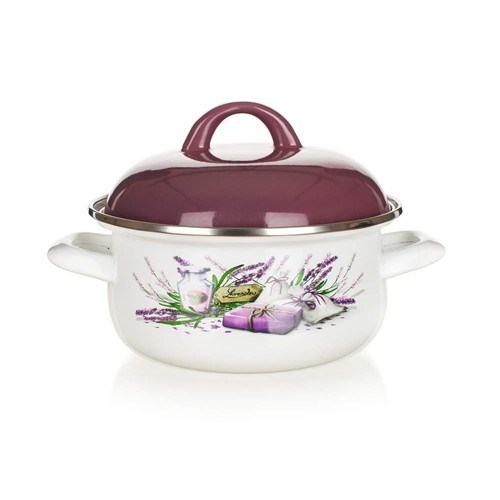 Oală emailată Banquet LAVENDER, 16 cm, diam. 16 cm