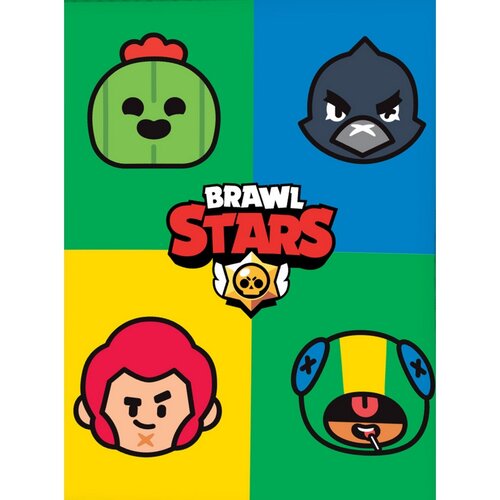 Brawl Stars arcképek gyerek pléd, 110 x 140 cm