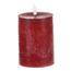 Світлодіодна свічка з таймером, червона, покрита натуральним воском, 8 х 13 см