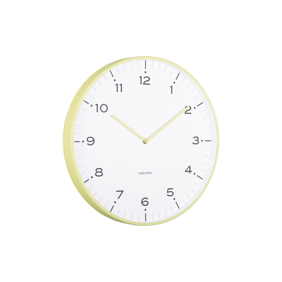 Karlsson 6011GR designové nástěnné hodiny žlutá, pr. 40 cm - thumb (1)