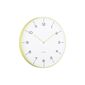 Karlsson 6011GR design ceas de perete galben, diametru 40 cm