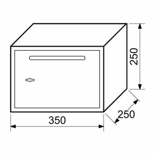 Einwurftresor aus Stahl mit mechanischem Schloss RS.25.FK