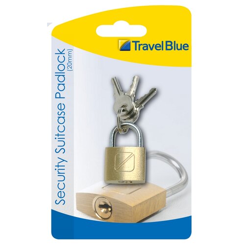 Travel Blue TBU-020 Mosadzný cestovný zámok na batožinu, 2 cm
