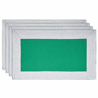 Set avantajos de naproane de masă Heda verde, 30 x 50 cm, 4 bucăți