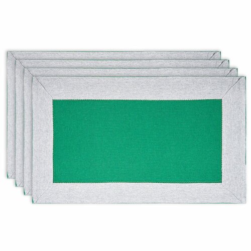 Set avantajos de naproane de masă Heda verde, 30 x 50 cm, 4 bucăți