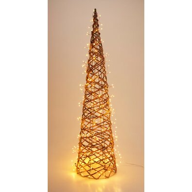 Venkovní vánoční dekorace Svítící kužel, 80 x 20cm, 300 LED, teplá bílá