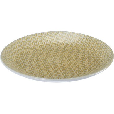 Keramični plitvi krožnik Sea, 27 cm, rumena