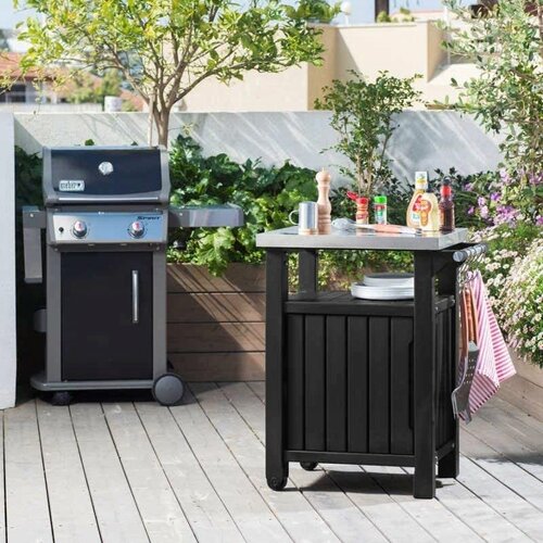 Keter Garten-Grilltisch UNITY 105 l, graphitfarben