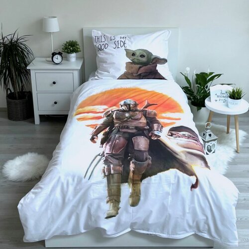 Pościel dziecięca Star Wars Mandalorian 02, 140 x 200 cm, 70 x 90 cm