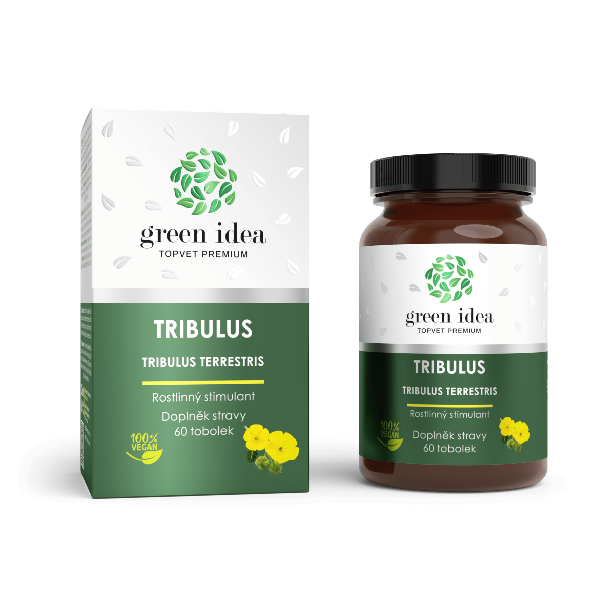 Green Idea Tribulus bylinný extrakt, 60 kapsúl