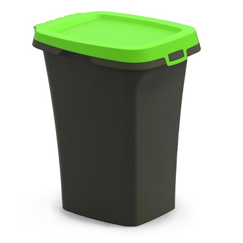 Odpadkový koš na tříděný odpad ECO zelené víko