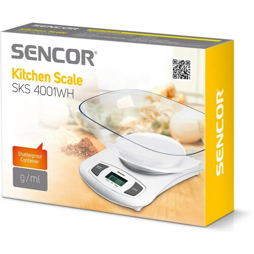 Sencor SKS 4001WH Waga kuchenna cyfrowa biała