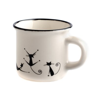 Porzellanbecher Verspielte Katzen 75 ml