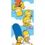 The Simpsons family clouds törölköző, 70 x 140 cm