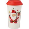 Cană din gresie ceramică cu capac Santa 400 ml