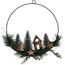 Decorațiune de Crăciun suspendată cu LED, Christmas ring, 30 cm