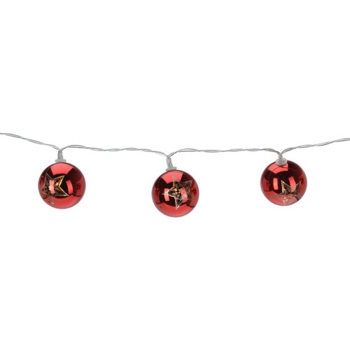 Weihnachtslichterkette „Stars“, 120 cm, 10 LEDs, Farbe: Kupfer, batteriebetrieben