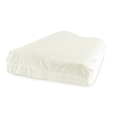 4Home Bezug für Gedächstnisschaumkissen Aloe Vera profiliert Creme, 50 x 30 cm
