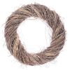 Pleteni venec sivo-rjava, premer 40 cm