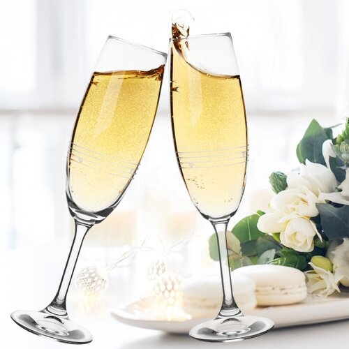 Orion 2-delni set kozarcev za peneče vino Srdíčka,0,22 l