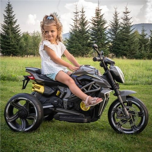 Baby Mix Dětská elektrická motorka Calabre, černá