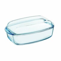 Pyrex Steklena posoda za peko s pokrovom, 4,5 l