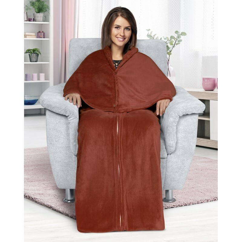 Bellatex Televízne vrece Korall hnedá, 150 x 180 cm