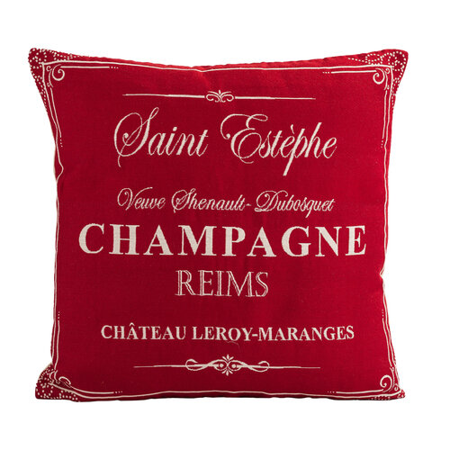 Povlak na polštářek Gobelín Champagne červený , 45 x 45 cm
