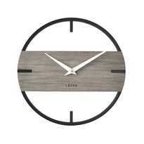 LAVVU Stylowy drewniany zegar LOFT u , śr. 35 cm