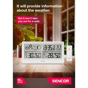 Sencor SWS 3600 meteostanica s bezdrôtovým snímačom, biela