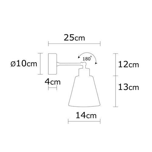 Kinkiet lampa ścienna Manavgat - N-617, turkusowy
