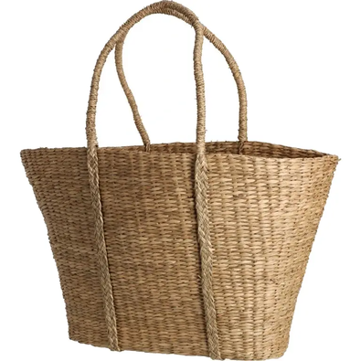 Coș de plajă din iarbă de mare 57 x 14 x 30 cm