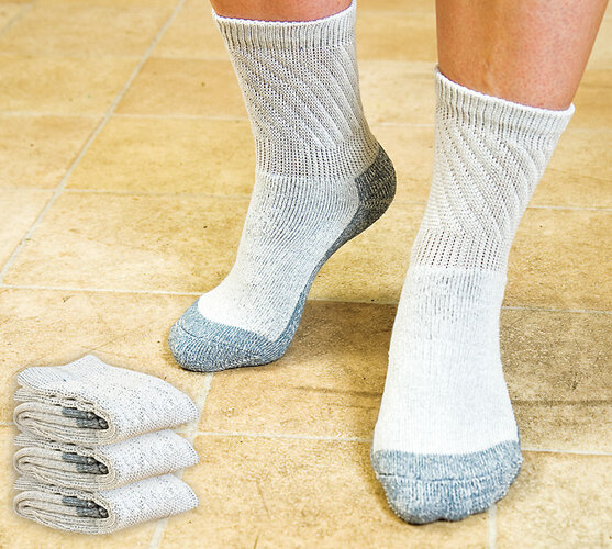Zdravotné ponožky komfort, sada 3 párů, 41 - 42