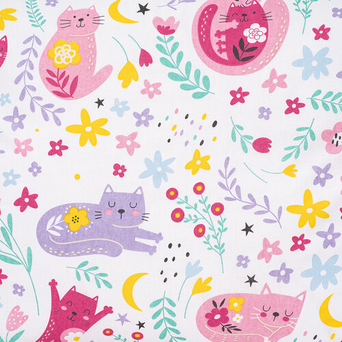 4Home Kinderbettwäsche aus Baumwolle „Playful Paws“, 140 x 200 cm, 70 x 90 cm