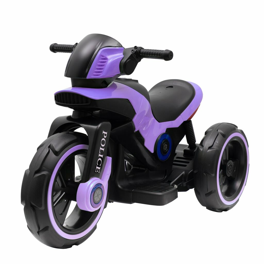 Baby Mix Motocykl elektryczny dla dzieci Policja, fioletowy