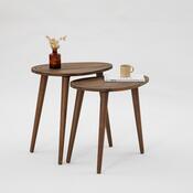 Komplet stranskih mizic Sweet Walnut, 2 kos