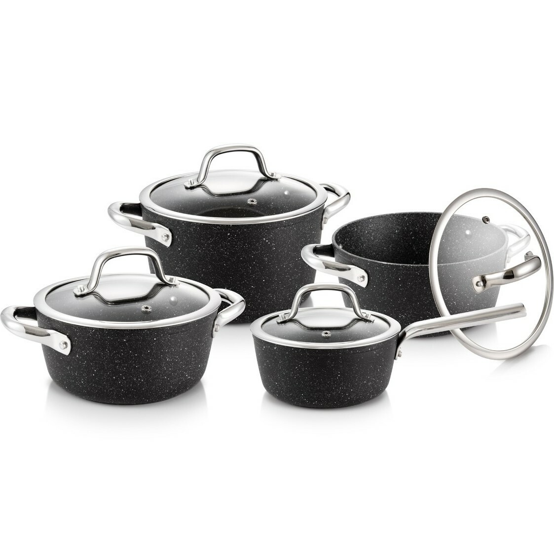 Tescoma Komplet garnków PRESIDENT Stone, 8 części