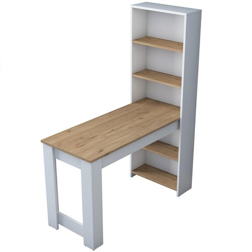 Pracovní stůl Halon White and Walnut