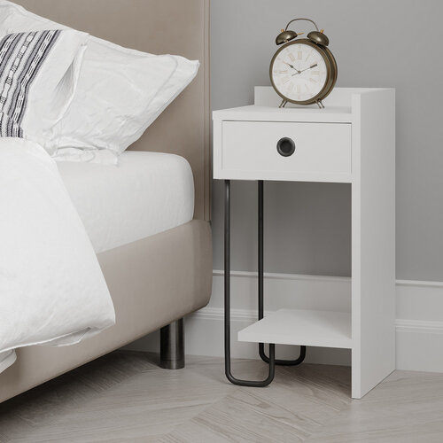 Stolik nocny Sirius Right White