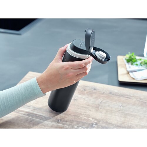 Termos Leifheit cu capac practic 600 ml, negru 03271