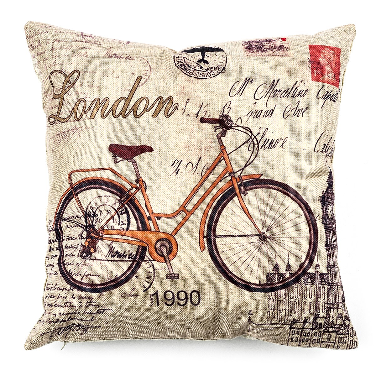 Jahu Obliečka na vankúšik Bicycle, 45 x 45 cm