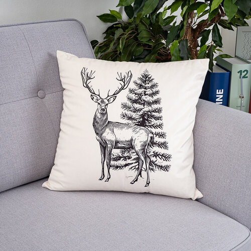 4Home Kissenbezug Woodland Stag, 45 x 45 cm