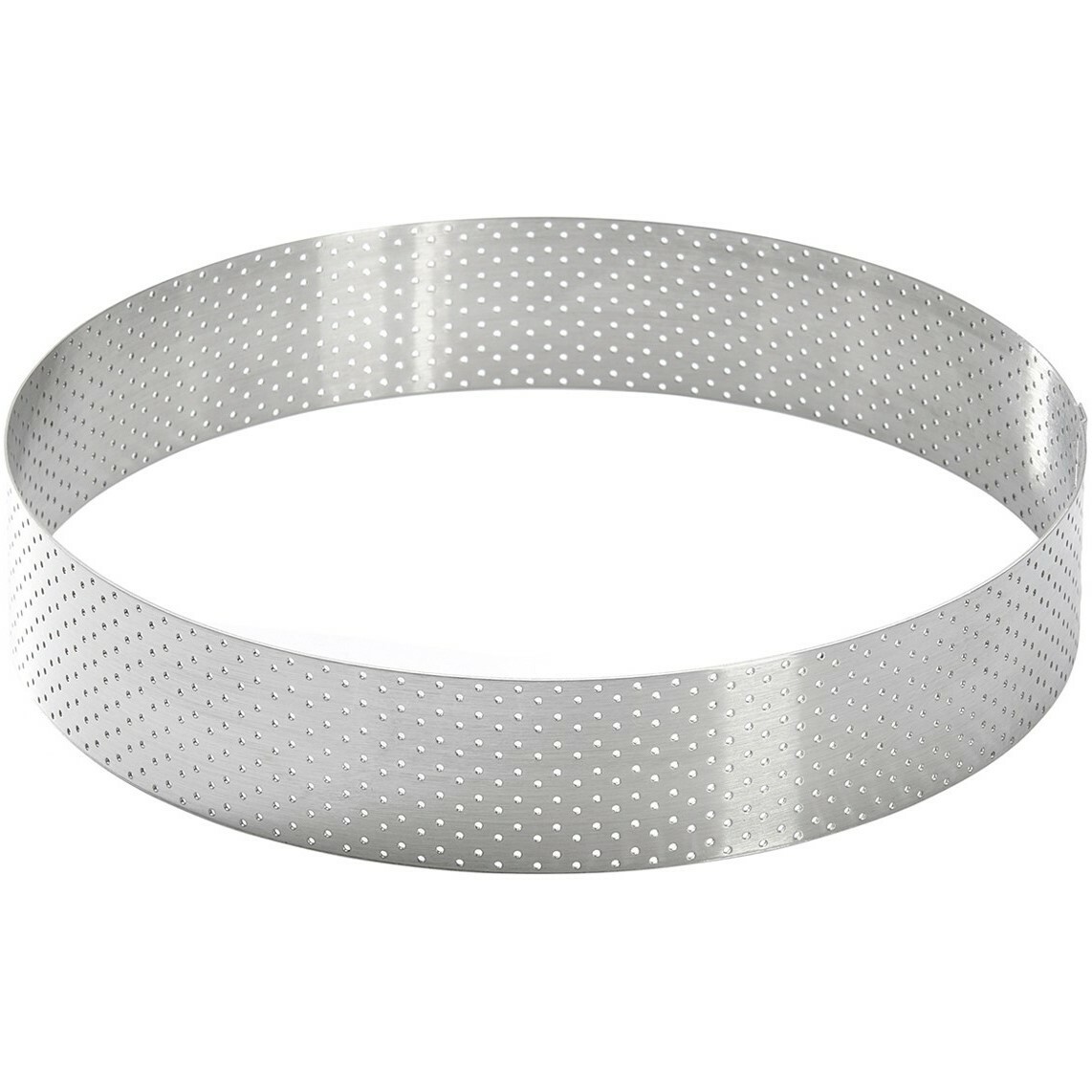 De Buyer 3098.07 perforowana okrągła rama do ciasta 18,5 cm, stal nierdzewna, 18,5 cm