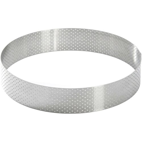 De Buyer 3098.07 perforiran okrogel okvir za torte18,5 cm, nerjaveče jeklo