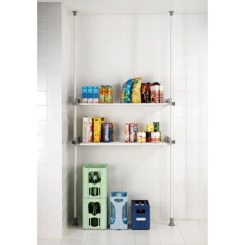 Wenko Teleszkopikus drótpolc Herkules, 73–120 cm,fehér